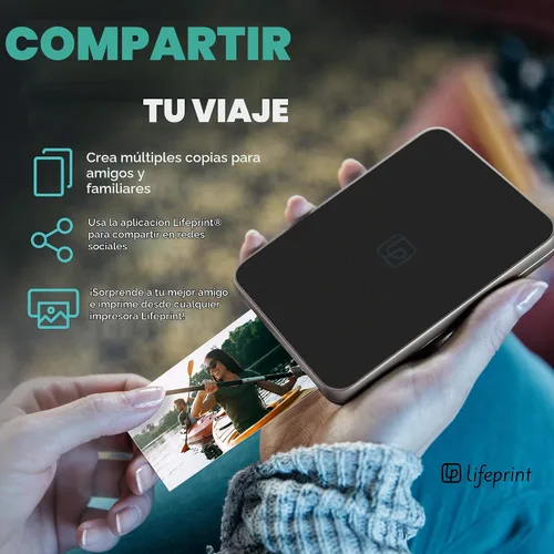 Vista 4 de Lifeprint Ultra Slim Impresora Bluetooth portátil