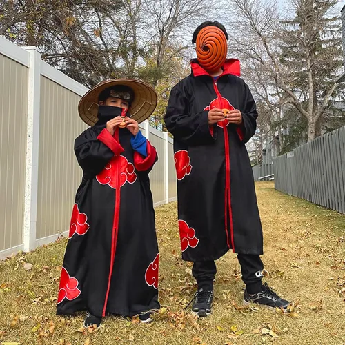 Vista 7 de Kicpot Capa de anime, unisex, disfraz de anime, disfraz de Halloween con diadema