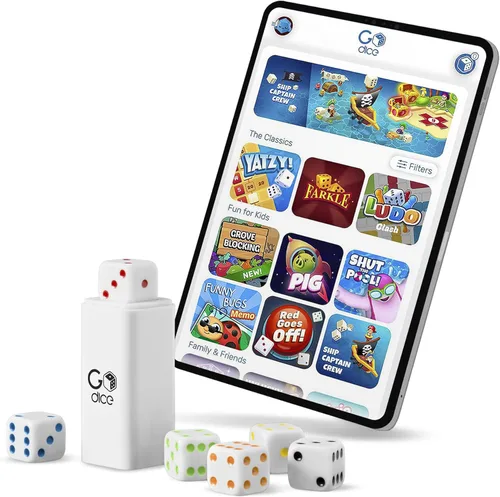 Vista 5 de GoDice Paquete completo - 6 dados inteligentes conectados. Trae los mejores juegos de dados de todos los tiempos al siglo XXI. Juegos educativos