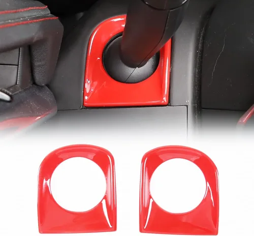 Vista 10 de Cubierta para base de barra de dirección, cubierta decorativa compatible con Chevrolet Corvette C8 2020 2021 2022 2023, plástico ABS para volante