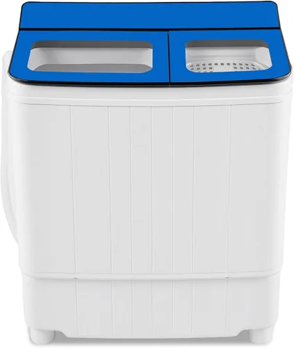 Vista 16 de COSTWAY Lavadora portátil de 18 libras con bomba de drenaje incorporada Negro+Blanco