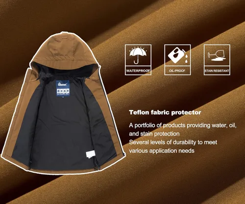 Vista 3 de Hiheart Chaqueta impermeable con capucha para niños, rompevientos ligera para exteriores