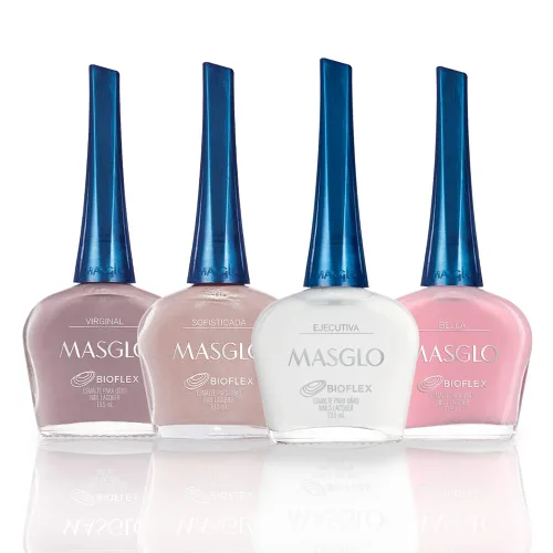 Vista 8 de MASGLO Esmalte de uñas Always Set 4 piezas Kit de colores favoritos de rojo - 4 esmaltes de 0.5 fl. oz.
