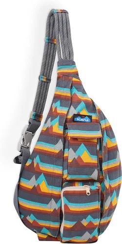 Vista 13 de KAVU - Bolso con correa de cuerda, mochila para senderismo, campamento y viajes Negro