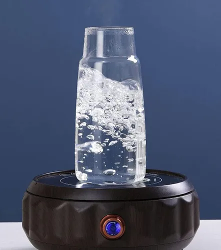 Vista 6 de Juego de jarras de agua de noche de cristal con vaso, jarra y taza de noche A-transparente.