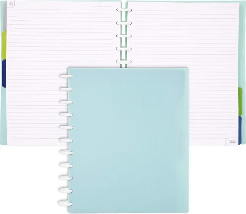 Vista 71 de Talia - Cuadernos de notas con tapas, planificador, personalizables, (Rosa de los 90, Junior (5.5 pulgadas x 8.5 pulgadas))