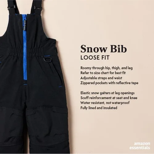 Vista 2 de Tienda Essentials Babero de nieve resistente al agua para niños y niños pequeños
