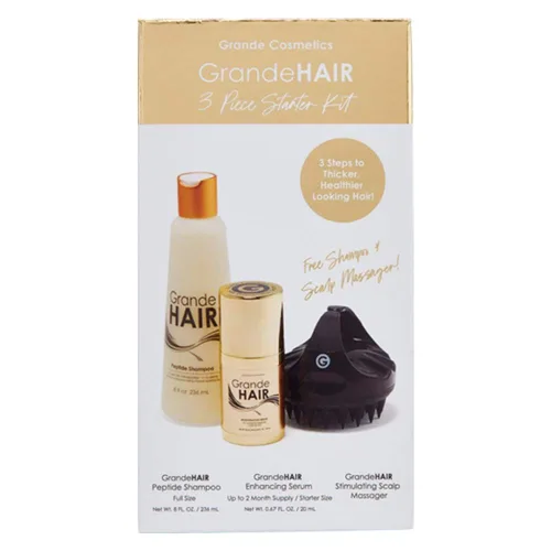 Vista 8 de Grande Cosmetics GrandeHAIR - Suero potenciador del cabello para hombres y mujeres, promueve el grosor en el cabello fino, seguro para cabello teñido