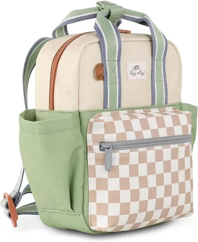 Vista 5 de Itzy Ritzy Mochila para niños pequeños, tablero de ajedrez, pequeña