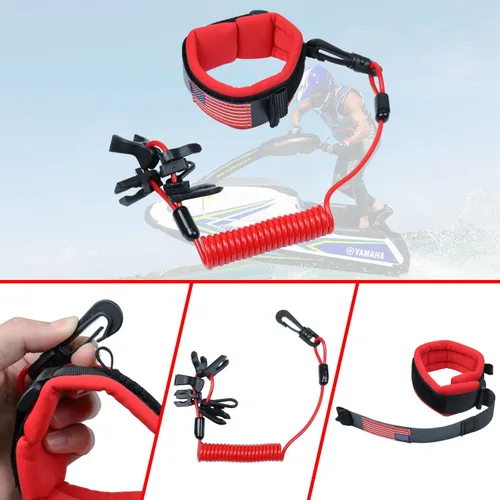 Vista 2 de Cordón universal para llaves de interruptor de barco con correa