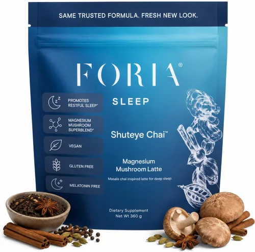 Vista 11 de Foria Mellö Suplemento de magnesio Superblend Powder – Glicinato de magnesio con L-teanina, GABA y minerales traza – Apoya el sueño y la relajación