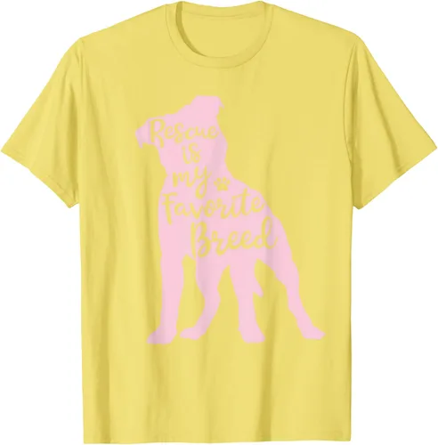 Vista 73 de Pitbull Rescue Is my Favorite Breed Dog Pit Bull Mama - Camiseta, Negro, S