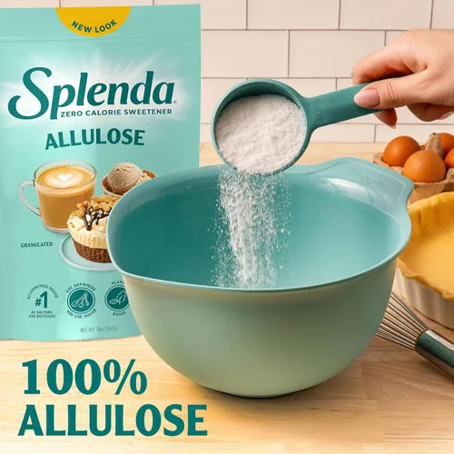 Vista 3 de Edulcorante ESPLENDA Allulose, a base de plantas, cero calorías, para hacer pasteles y bebidas, en una bolsa de cierre hermético