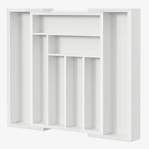 Vista 13 de Pipishell - Organizador de Cajones Extensible de Bambú para Soporte de Utensilios, Bandeja de Cubiertos Ajustable, Organizador de Divisores