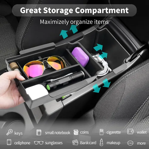 Vista 5 de CDEFG Bandeja organizadora de consola central Crosstrek 2024 2025 2026 para Subaru Crosstrek Hybrid Impreza 2024 2025 2026, accesorios para consola