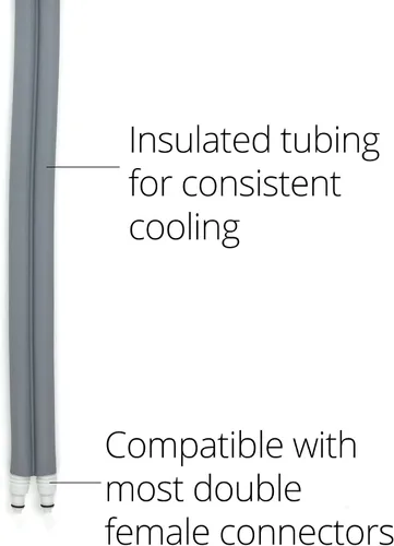 Vista 4 de Ossur Almohadilla rectangular para terapia de frío Cold Rush Almohadilla ergonómica para dolor e hinchazón postoperatorias Funciona con máquinas
