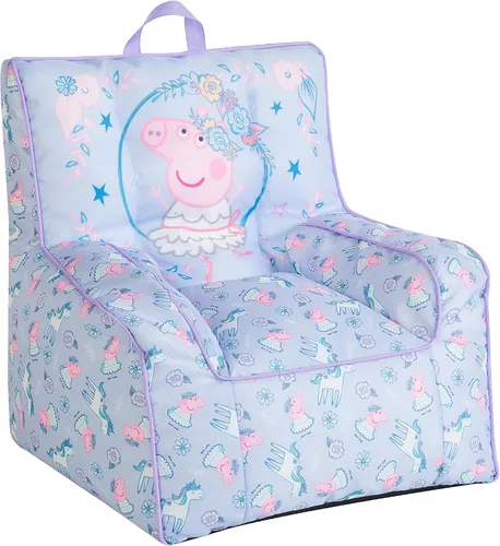 Vista 10 de Idea Nuova Nickelodeon Blue's Clues - Puf de nailon para niños pequeños con ribetes y asa de transporte superior, grande
