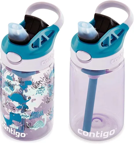 Vista 52 de Contigo Aubrey - Botella de agua para niños, paquete de 2, 20 onzas, azalea/jade y frambuesa azul. Azalea, tapa a prueba de derrames, apta