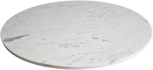 Vista 12 de Bandeja Giratoria de Mármol Lazy Susan Mesa de Comedor Centro de Mesa Plato de Servir Grande - 22 Pulgadas