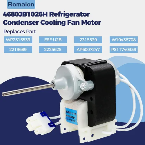 Vista 3 de Motor de ventilador de condensador de refrigerador 4680JB1026H de Appliancemate Fit para L-G reemplaza 680JB1026H PS3523107 1330001 AP4440743