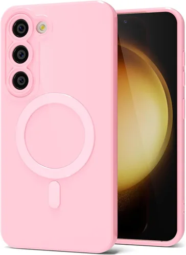 Vista 114 de Svanove Funda magnética de silicona para Samsung Galaxy S22, compatible con Magsafe, bonita funda para mujer, goma de gelatina brillante delgada