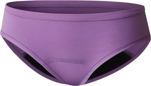 Vista 2 de Hanes Comfort, Period. - Ropa interior para el período, estilo bóxer y estilo hípster para niñas, protección moderada, paquete múltiple