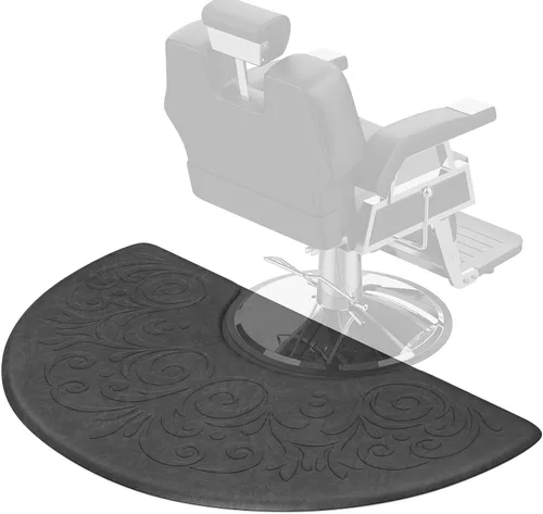Vista 11 de OmySalon Tapete antifatiga de salón de 5/8 pulgadas de grosor para peluquero de pie, 3 x 5 pies, tapete de peluquero mate debajo de la silla