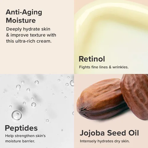 Vista 3 de Paula's Choice RESIST - Hidratante facial de reparación intensiva con retinol, ácido hialurónico y jojoba, crema facial antienvejecimiento para piel