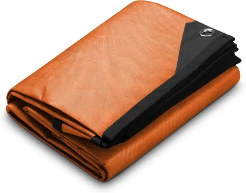 Vista 8 de Arcturus XL - Lona de supervivencia – Lona térmica reflectante aislada para campamento – 8.5 x 12 pies (negro)