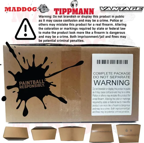 Vista 8 de Maddog Tippmann Cronus Basic Paintball Gun Marker and Accessory Starter Packages [CO2] Marker, 20oz CO2 Tank, Mask, Hopper, Pods, Harness &