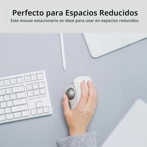 Vista 8 de ELECOM Diseño de comodidad ergonómica Trackball IST Inalámbrico 2.4GHz Conectar, Seguimiento súper suave con rodamiento de bolas rodantes, Bola