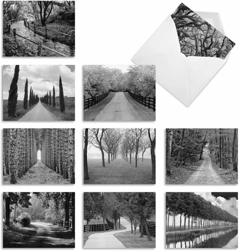 Vista 11 de The Best Card Company - Caja de 10 tarjetas para todas las ocasiones en blanco (4 x 5.12 pulgadas) - Tarjetas de paisaje escénico surtidas - Cloud 9