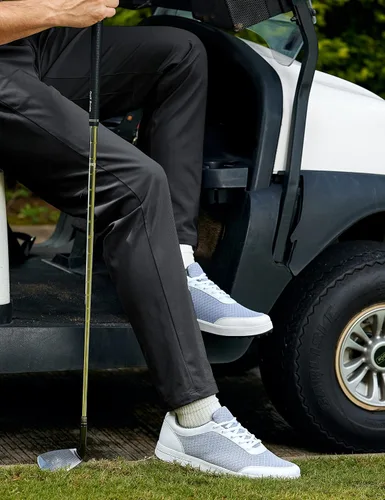 Vista 4 de CRZ YOGA - Pantalones de golf cómodos para hombre, para usar todo el día, 303234 pulgadas, secado rápido, ligeros, con bolsillos, casuales