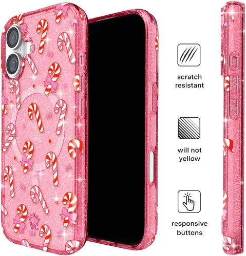 Vista 647 de VELVET CAVIAR Funda para iPhone 15, compatible con MagSafe, probada contra caídas de 10 pies, fundas protectoras de diseño, leopardo color rosa
