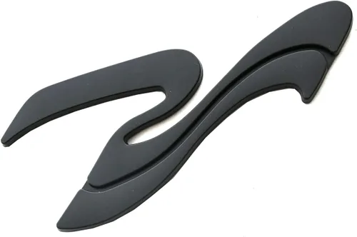 Vista 4 de 1 emblema de insignia 3D con logotipo SR Wave para SEA RAY SEARAY 205575 SR (negro mate)