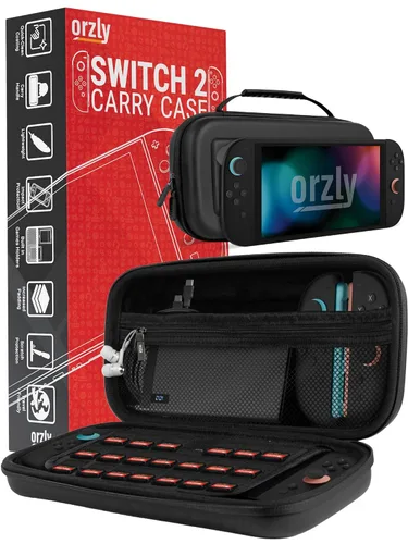 Vista 25 de Orzly Carry Case for Nintendo Switch Lite - Portable Travel Carry Case with storage for Switch Lite Games & Accessories [Solid Black]