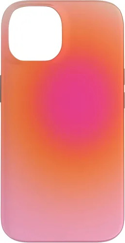 Vista 4 de Funda estética para iPhone 12/12 Pro rosa y naranja con gradiente bonito