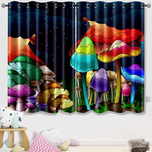 Vista 25 de Cortinas de Gato - Lindas Cortinas Opacas de Gato para Habitación de Niños Decoración Kawaii para Dormitorio de Niñas, 2 Paneles, 82 x 63 pulgadas