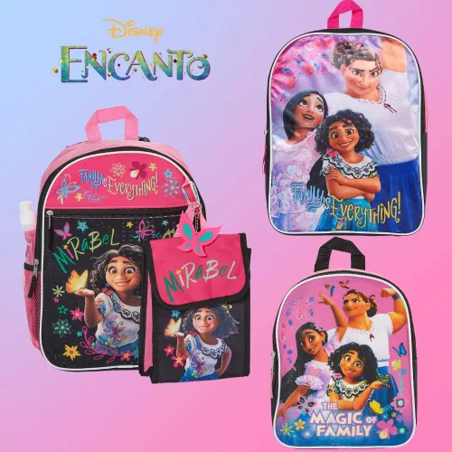 Vista 8 de Disney Encanto - Juego de mochila para niñas, Multi, Mirabel Mini