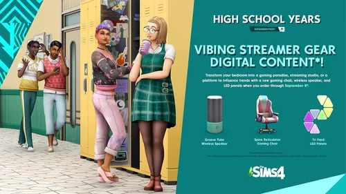 Vista 2 de Los Sims 4 años de escuela secundaria - PC código de juego en línea