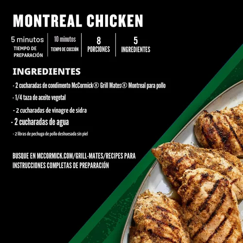 Vista 11 de McCormick Grill Mates Montreal - Condimento para pollo, 2.75 onzas
