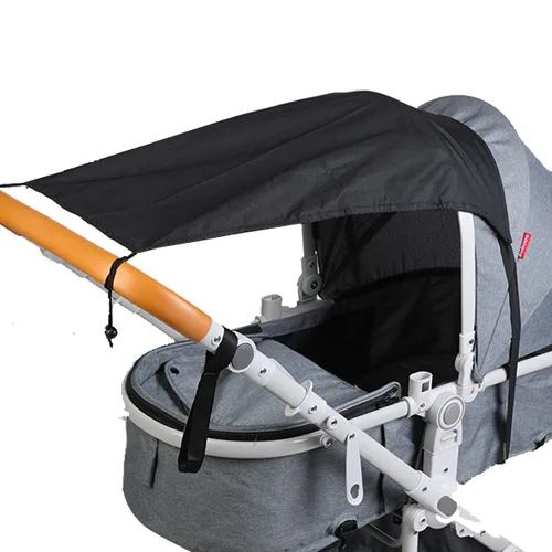 Vista 2 de Funda de cochecito para el sol, parasol plegable universal para cochecito, protección UV SPF 50, toldo para cochecito de bebé recién nacido al aire