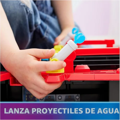 Vista 7 de Paw Patrol: The Mighty Movie, Cuartel General Portaaviones, con Figura de Acción de Chase y Mighty Pups Cruiser, Juguetes para Niños y Niñas de 3+