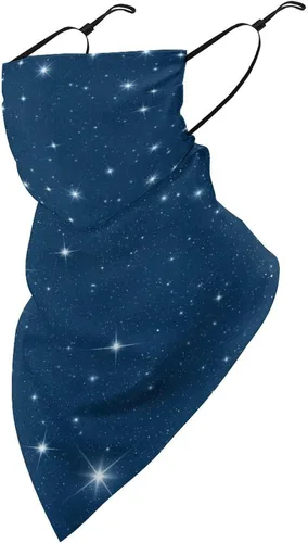 Vista 29 de Bufanda triangular reutilizable para la cara, bufanda con lazo para las orejas, bandana con protección solar UV