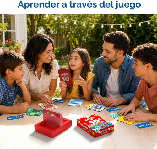 Vista 6 de Skillmatics Guess in 10 - Estados de América, juego de geografía, regalo para niños Educational Cards, History Trivia, Family Game Night, Travel