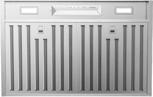Vista 11 de Zephyr Campana extractora de inserción de 21 pulgadas, 400 CFM, potencia de 3 velocidades, ventilador Tornado, mini toldo de ventilación integrado