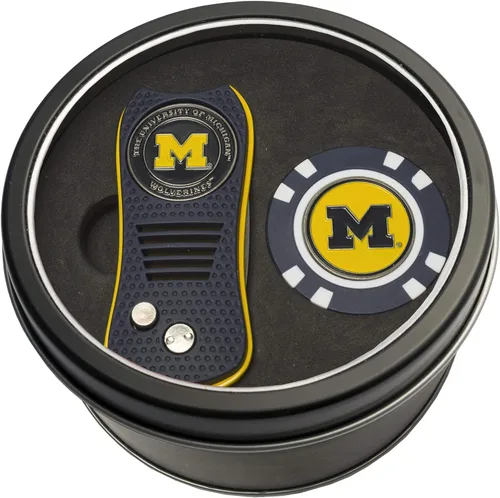 Vista 31 de Team Golf NCAA - Juego de regalo de lata unisex para adultos con herramienta Switchfix Divot y chip de golf