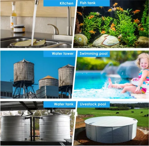 Vista 6 de Válvula de flotador automática de acero inoxidable 304, control de nivel de agua completamente automático, de 1/2 a 3/4 pulgadas para tanques