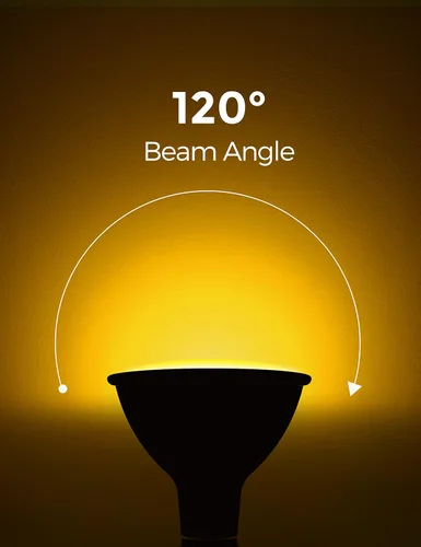 Vista 7 de LOHAS - Bombillas amarillas para insectos para exteriores, luz de inundación LED PAR38 para exteriores, equivalente a 150-200 W, 2000 K,