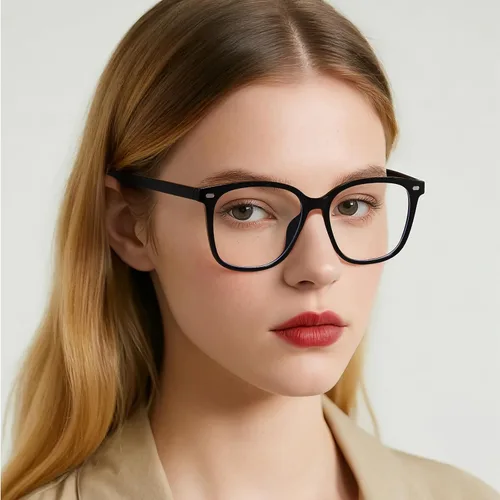 Vista 2 de Lentes de gran tamaño con bloqueo de luz azul para mujer, lectura en computadora, antirreflejos, reducen la fatiga ocular